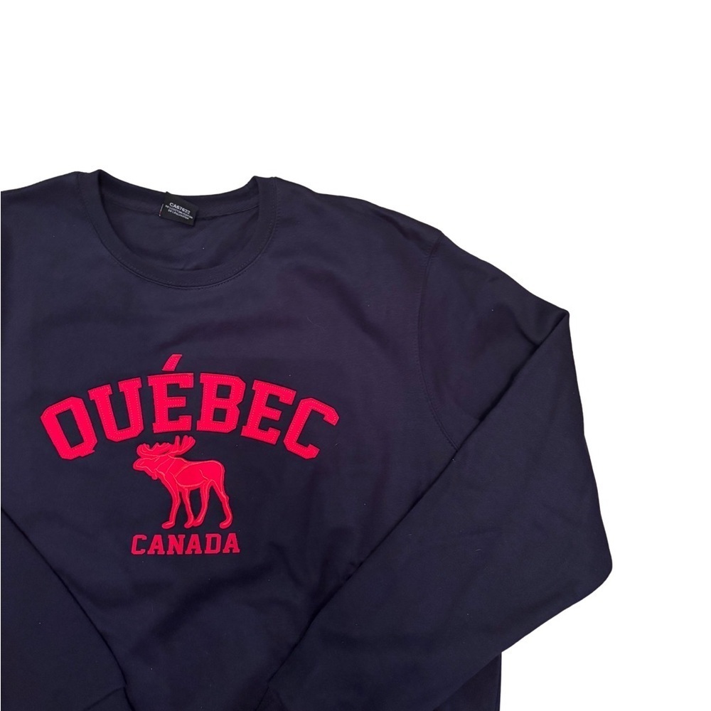 Québec Canada Men's Navy Sweater - Picture 2 of 3